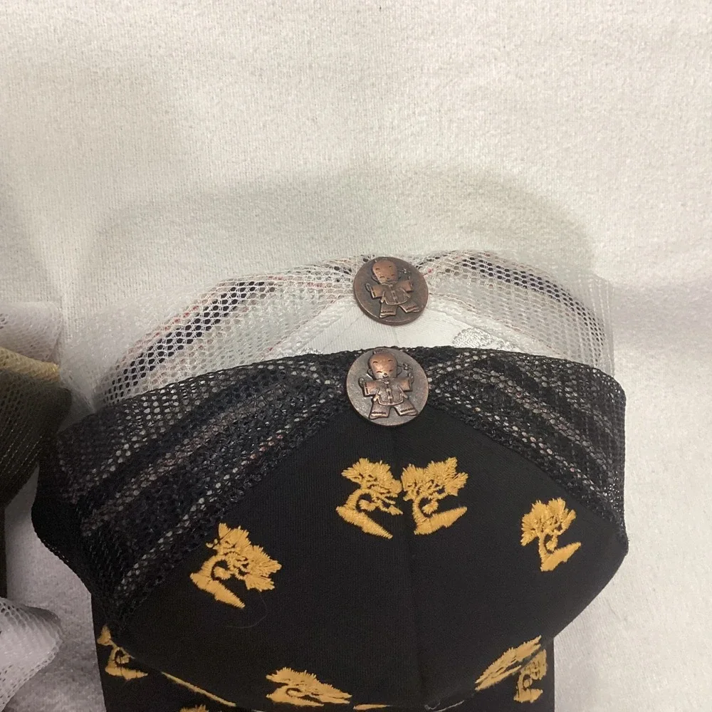 Ciano Farmer Embroidered Trucker Hat Men Snapback Mesh Cap Bonsai Japanese Art